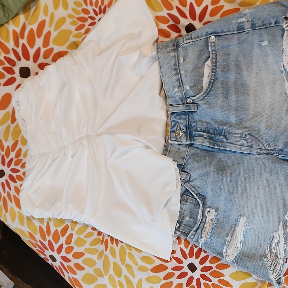 Denim Blue Zara SHORT